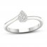 Diamond Promise Ring 1/6 ct tw Round-cut Sterling Silver