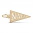 US Navy Charm 14K Yellow Gold