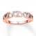 Heart Ring 1/10 ct tw Diamonds 10K Rose Gold