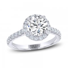 THE LEO Legacy Lab-Created Diamond Engagement Ring 1-7/8 ct tw Round-cut 14K White Gold