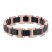 Men's Black Sapphire Bracelet Stainless Steel/Ion-Plating