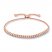 Diamond Bolo Bracelet 1/4 ct tw Round-cut 10K Rose Gold