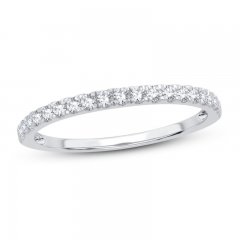 Diamond Wedding Band 1/4 ct tw Round-cut 14K White Gold