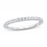 Diamond Wedding Band 1/4 ct tw Round-cut 14K White Gold