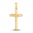 Geometric Cross Charm 14K Yellow Gold