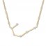 Cancer Zodiac Necklace 1/10 ct tw Diamonds 10K Yellow Gold