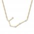 Cancer Zodiac Necklace 1/10 ct tw Diamonds 10K Yellow Gold