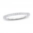 Diamond Wedding Band 1/10 ct tw Round-Cut 14K White Gold