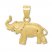 Elephant Charm 14K Yellow Gold