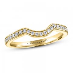 Adrianna Papell Diamond Wedding Band 1/6 ct tw Round-cut 14K Yellow Gold