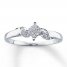 Previously Owned Ring 1/6 ct tw Diamonds 14K White Gold