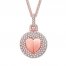 Signature Heart Diamond Necklace 3/4 ct tw 10K Rose Gold