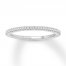 Diamond Wedding Band 1/10 ct tw Round-cut 10K White Gold