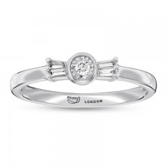 Emmy London Diamond Ring 1/10 ct tw Sterling Silver