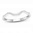 Diamond Wedding Band 1/15 ct tw Round-cut 10K White Gold