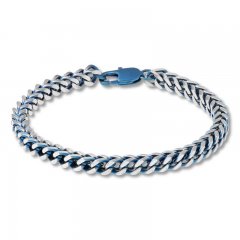 Men's Foxtail Chain Bracelet Stainless Steel 8.5" Length