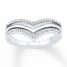 Diamond Ring 1/6 ct tw Round-cut Sterling Silver