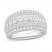 Diamond Anniversary Ring 1 ct tw 10K White Gold