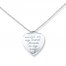 Heart Locket Necklace Always on my Mind Sterling Silver