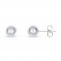 7mm Ball Earrings Sterling Silver