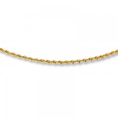 Rope Chain Necklace 14K Yellow Gold 20" Length