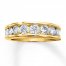 Diamond Wedding Band 1-1/2 ct tw Round-cut 14K Yellow Gold