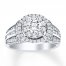 Diamond Engagement Ring 1-1/2 ct tw Round-cut 14K White Gold