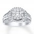 Diamond Engagement Ring 1-1/2 ct tw Round-cut 14K White Gold