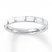 Stackable Ring White Enamel Sterling Silver