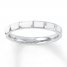 Stackable Ring White Enamel Sterling Silver