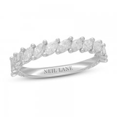 Neil Lane Premier Diamond Anniversary Ring 1 ct tw Marquise-Cut 14K White Gold