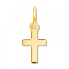 Cross Charm 14K Yellow Gold