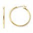 Hoop Earrings 14K Yellow Gold 25mm