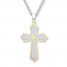 Men's Cross Necklace Lord's Prayer Stainless Steel