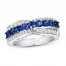 Le Vian Sapphire Ring 1/3 ct tw Diamonds 14K Vanilla Gold