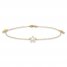 Flower Anklet 10K Yellow Gold 10"