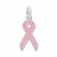 Breast Cancer Ribbon Pink Enamel Sterling Silver Charm