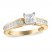 Diamond Engagement Ring 1-1/4 ct tw Princess-cut 14K Yellow Gold