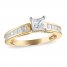 Diamond Engagement Ring 1-1/4 ct tw Princess-cut 14K Yellow Gold