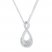 Mom Necklace 1/6 ct tw Diamonds 10K White Gold