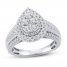 Diamond Engagement Ring 1 ct tw Round-cut 10K White Gold