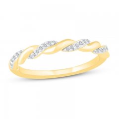 Diamond Wedding Band 1/10 ct tw 10K Yellow Gold