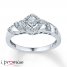 Diamond Promise Ring 1/5 ct tw Round-cut Sterling Silver