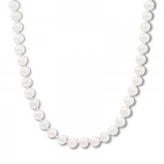 Cultured Pearl Necklace 10K Yellow Gold 16"