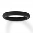 Black Silicone Women's Wedding Band