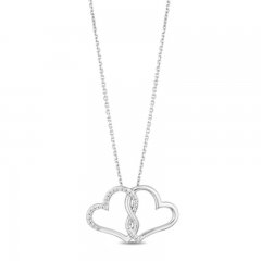 Hallmark Diamonds Heart Necklace 1/15 ct tw Sterling Silver