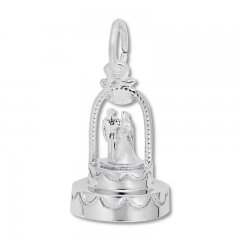 Wedding Cake Charm Sterling Silver