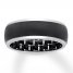 Men's Wedding Band Stainless Steel/Black Ion-Plating 8mm