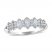 Diamond Anniversary Ring 3/8 ct tw Round/Marquise 14K White Gold