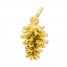 Pine Cone Charm 14K Yellow Gold